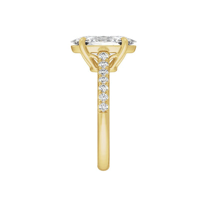 12.1x6.05 mm Oval 2 1/3 CTW Lab-Grown Diamond Engagement Ring