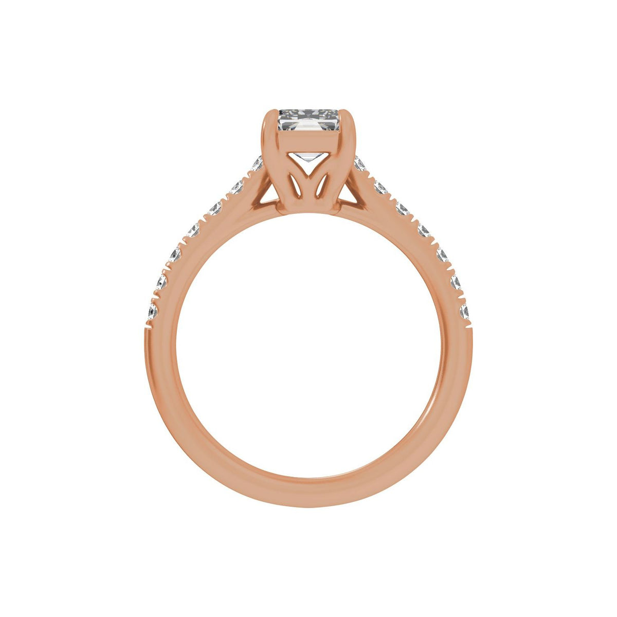 11x5.5 mm Radiant 2 1/3 CTW Lab-Grown Diamond Engagement Ring