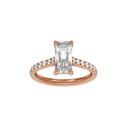 11x5.5 mm Radiant 2 1/3 CTW Lab-Grown Diamond Engagement Ring