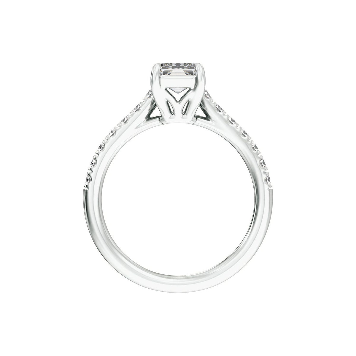 11x5.5 mm Radiant 2 1/3 CTW Lab-Grown Diamond Engagement Ring
