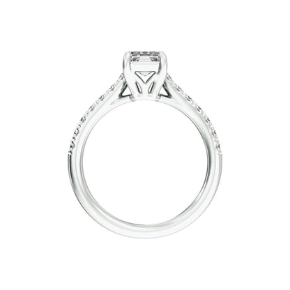 11x5.5 mm Radiant 2 1/3 CTW Lab-Grown Diamond Engagement Ring