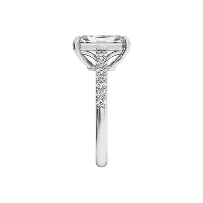 11x5.5 mm Radiant 2 1/3 CTW Lab-Grown Diamond Engagement Ring