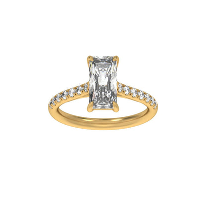 11x5.5 mm Radiant 2 1/3 CTW Lab-Grown Diamond Engagement Ring