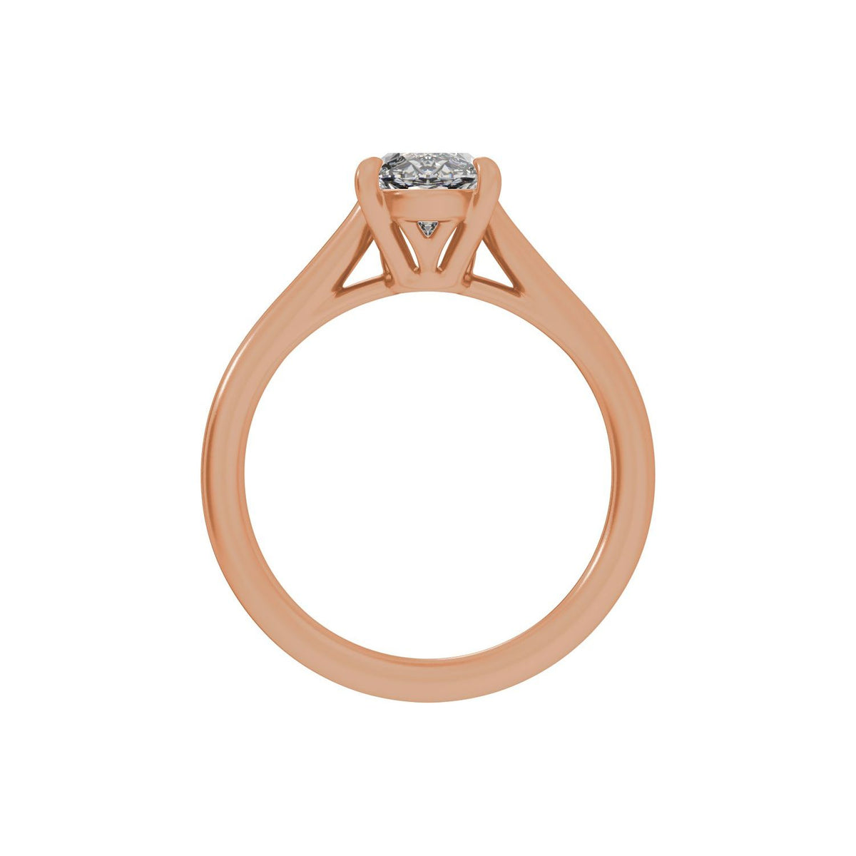 2 CTW Lab-Grown Diamond Engagement Ring, 12.1 mm