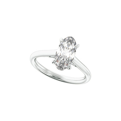 2 CTW Lab-Grown Diamond Engagement Ring, 12.1 mm