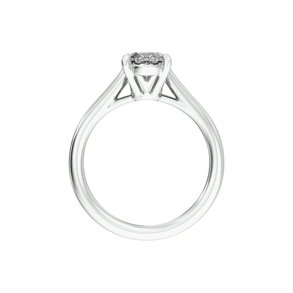 2 CTW Lab-Grown Diamond Engagement Ring, 12.1 mm