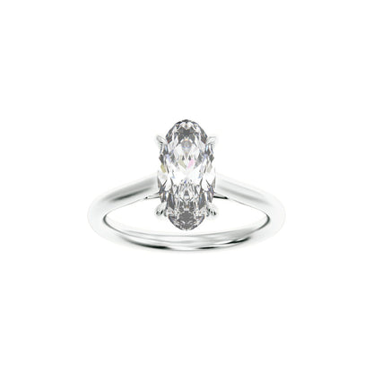 2 CTW Lab-Grown Diamond Engagement Ring, 12.1 mm