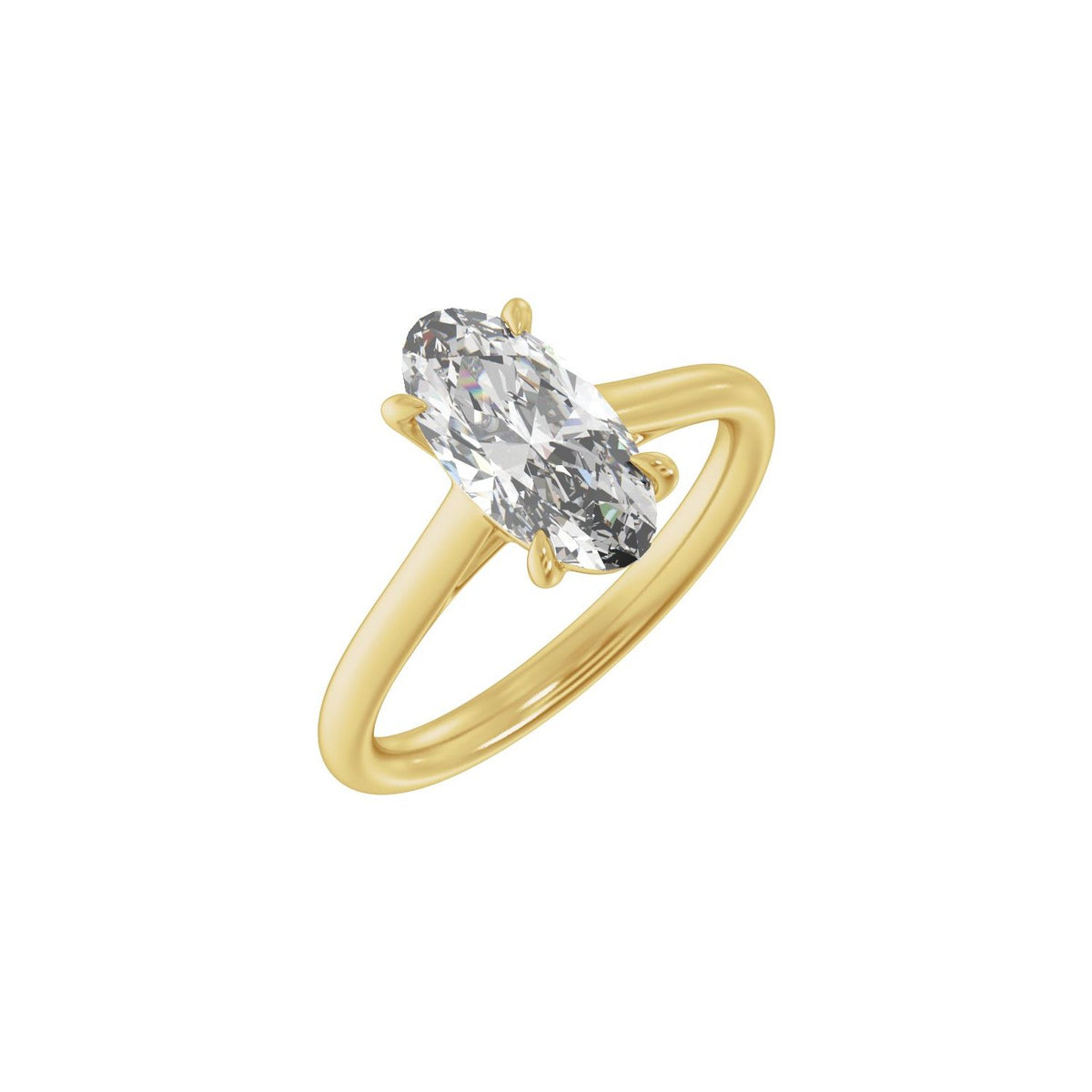 2 CTW Lab-Grown Diamond Engagement Ring, 12.1 mm