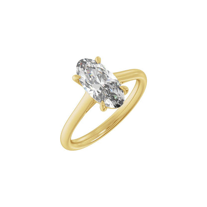 2 CTW Lab-Grown Diamond Engagement Ring, 12.1 mm