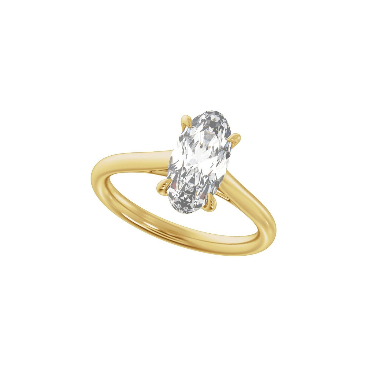 2 CTW Lab-Grown Diamond Engagement Ring, 12.1 mm