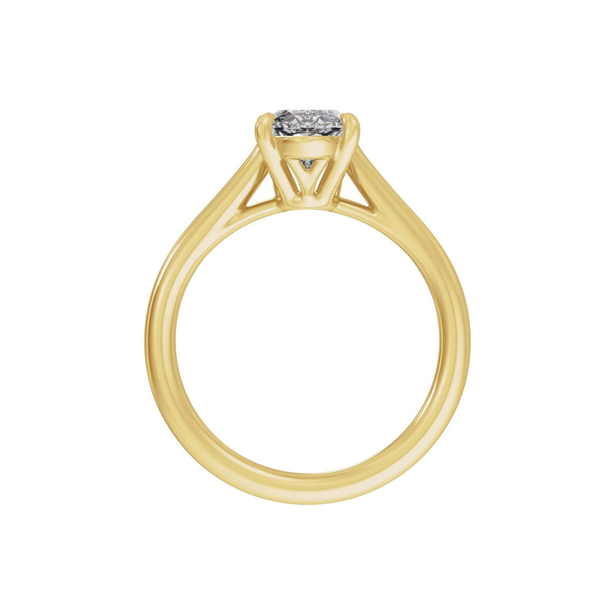 2 CTW Lab-Grown Diamond Engagement Ring, 12.1 mm