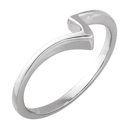 14K White Gold Band, 5.7 mm