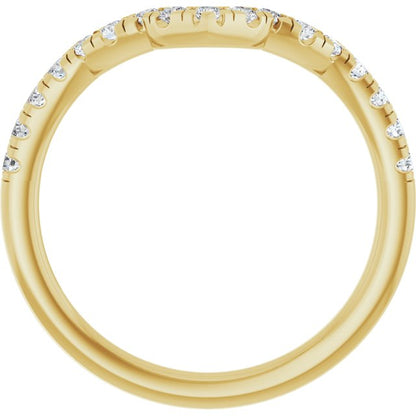1/4 CTW Lab-Grown Diamond Band for 12x6 mm Marquise Ring