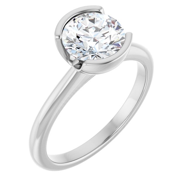 1 1/2 CTW Lab-Grown Diamond Engagement Ring, 9.14 mm