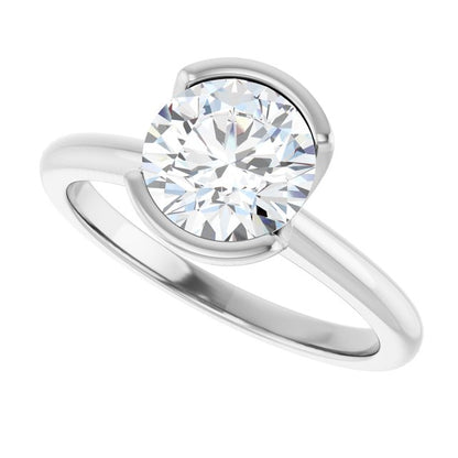 1 1/2 CTW Lab-Grown Diamond Engagement Ring, 9.14 mm