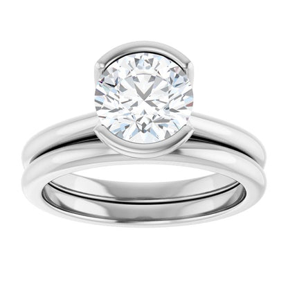 1 1/2 CTW Lab-Grown Diamond Engagement Ring, 9.14 mm