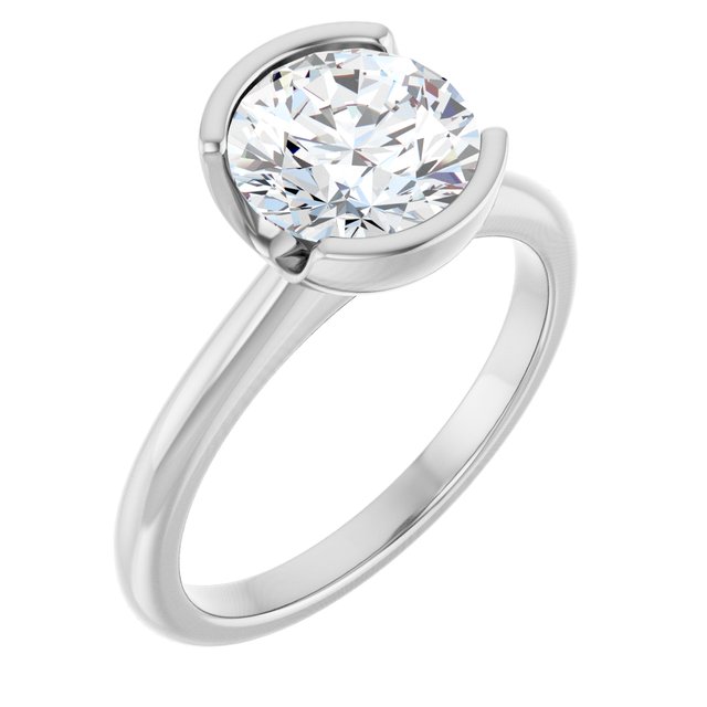 2 CTW Lab-Grown Diamond Engagement Ring, 9.8 mm