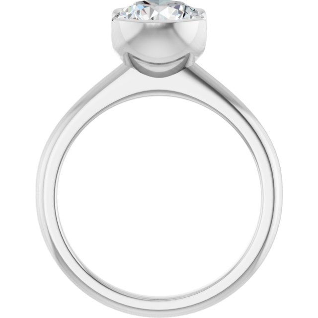 2 CTW Lab-Grown Diamond Engagement Ring, 9.8 mm