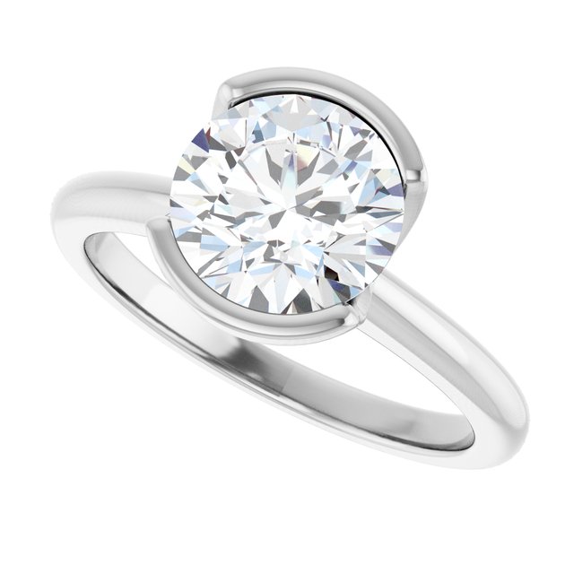 2 CTW Lab-Grown Diamond Engagement Ring, 9.8 mm