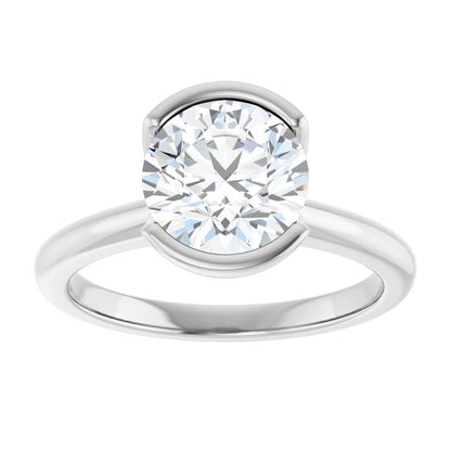2 CTW Lab-Grown Diamond Engagement Ring, 9.8 mm