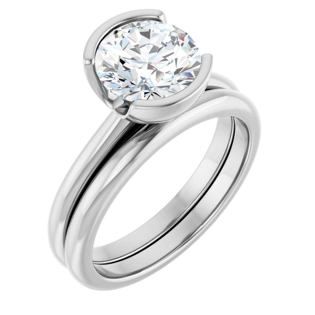 2 CTW Lab-Grown Diamond Engagement Ring, 9.8 mm
