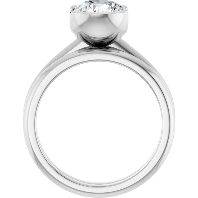 2 CTW Lab-Grown Diamond Engagement Ring, 9.8 mm