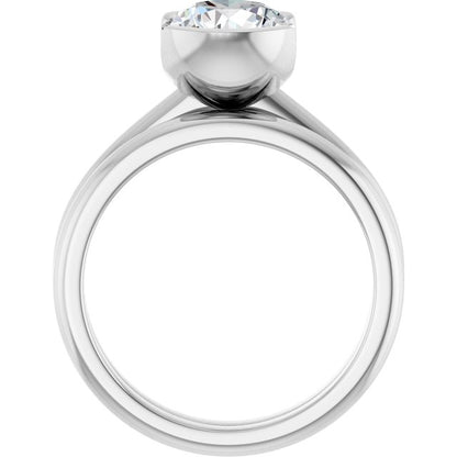 2 CTW Lab-Grown Diamond Engagement Ring, 9.8 mm
