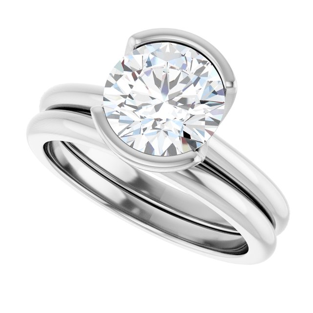 2 CTW Lab-Grown Diamond Engagement Ring, 9.8 mm