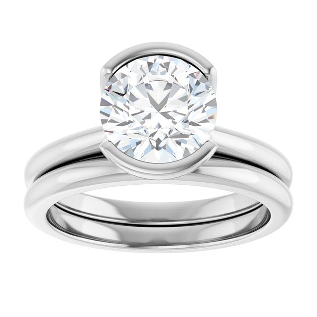 2 CTW Lab-Grown Diamond Engagement Ring, 9.8 mm