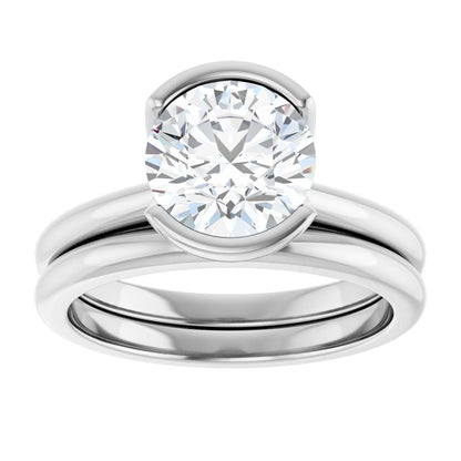 2 CTW Lab-Grown Diamond Engagement Ring, 9.8 mm