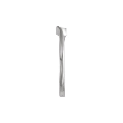 14K White Gold Band, 1.3 mm