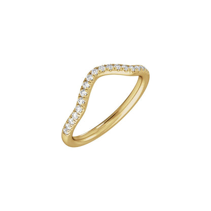 1/4 CTW Lab-Grown Diamond Band, 5 mm, Claw-Prong Three-Stone Engagement