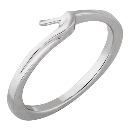 14K White Gold Band, 4.5 mm