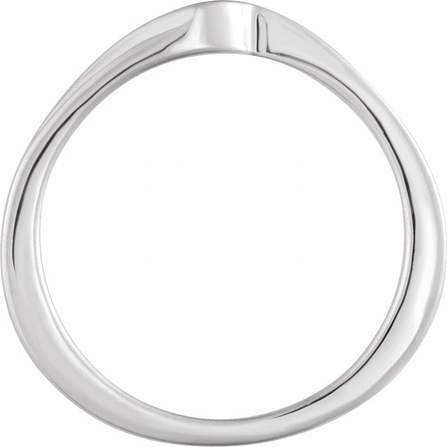 14K X1 White Gold Band, 4.5 mm