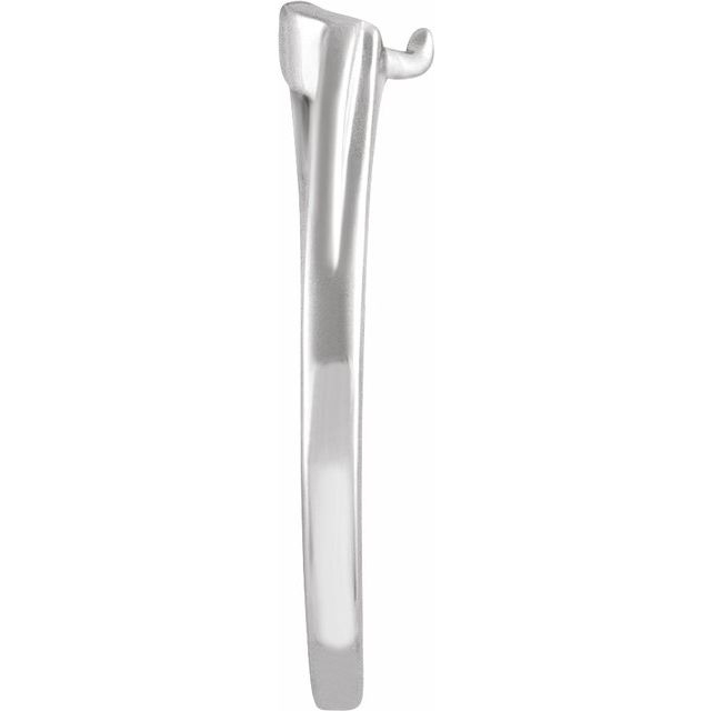 14K White Gold Band, 4.5 mm