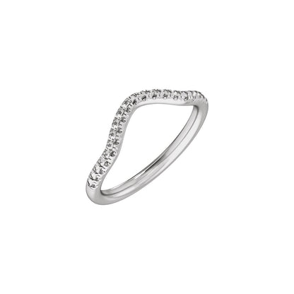 1/4 CTW Lab-Grown Diamond Band, 5 mm, Claw-Prong Three-Stone Engagement