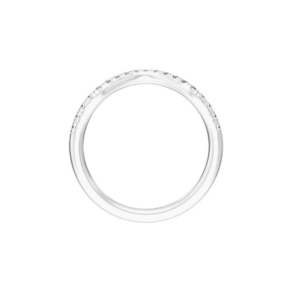 1/4 CTW Lab-Grown Diamond Band, 5 mm, Claw-Prong Three-Stone Engagement