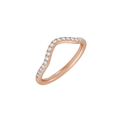 1/4 CTW Lab-Grown Diamond Band, 5 mm, Claw-Prong Three-Stone Engagement