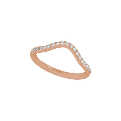1/4 CTW Lab-Grown Diamond Band, 5 mm, Claw-Prong Three-Stone Engagement