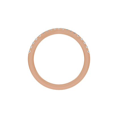 1/4 CTW Lab-Grown Diamond Band, 5 mm, Claw-Prong Three-Stone Engagement