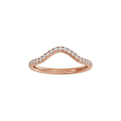 1/4 CTW Lab-Grown Diamond Band, 5 mm, Claw-Prong Three-Stone Engagement