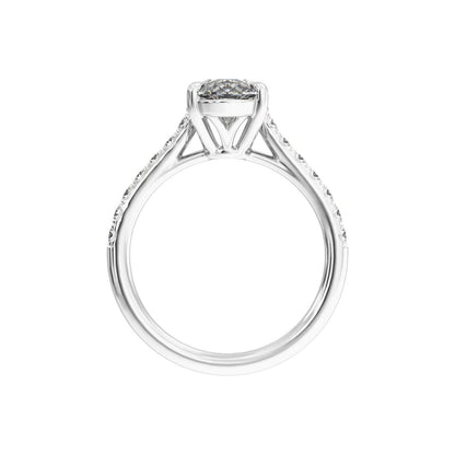 9.8x4.9 mm Oval 1 1/3 CTW Lab-Grown Diamond Engagement Ring
