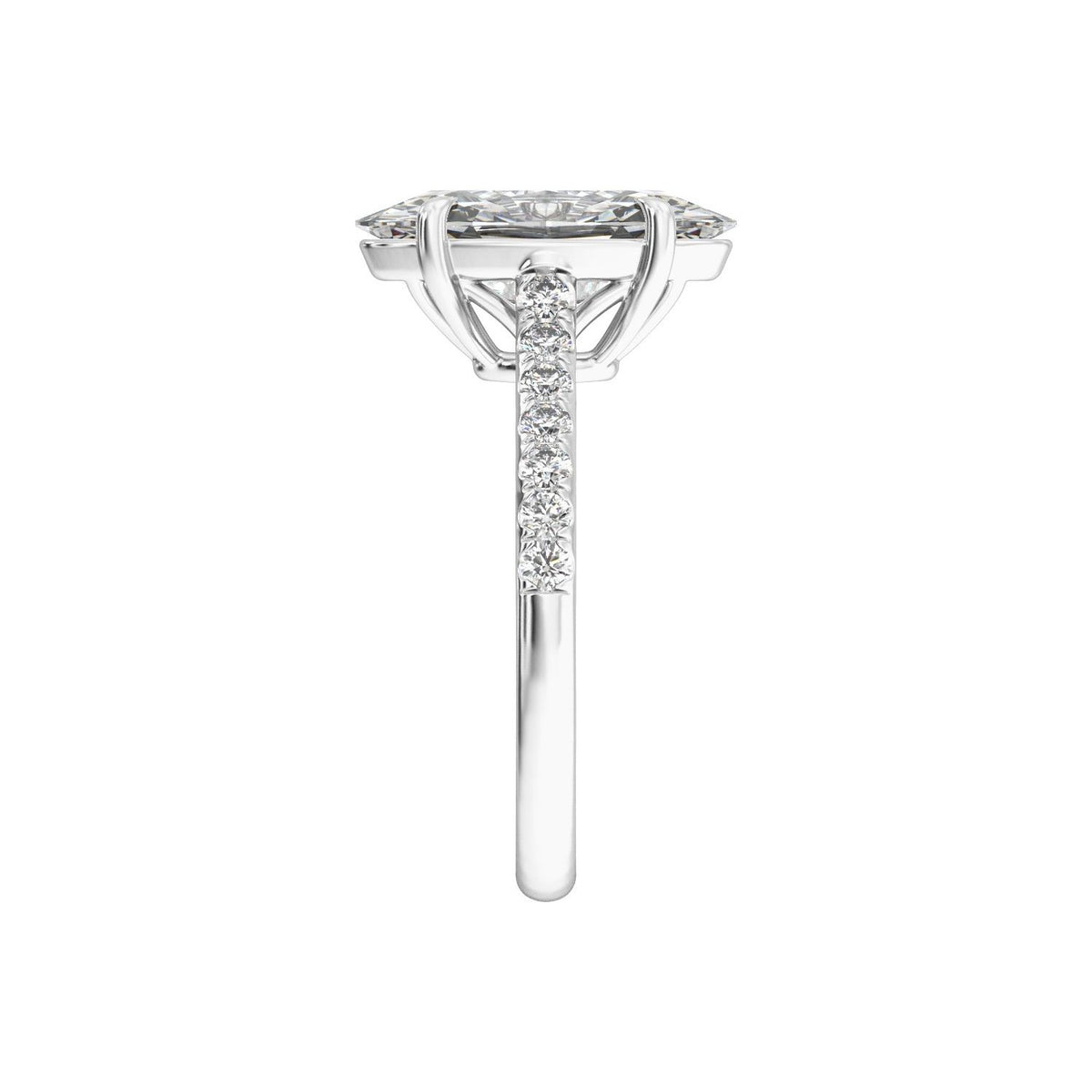 9.8x4.9 mm Oval 1 1/3 CTW Lab-Grown Diamond Engagement Ring