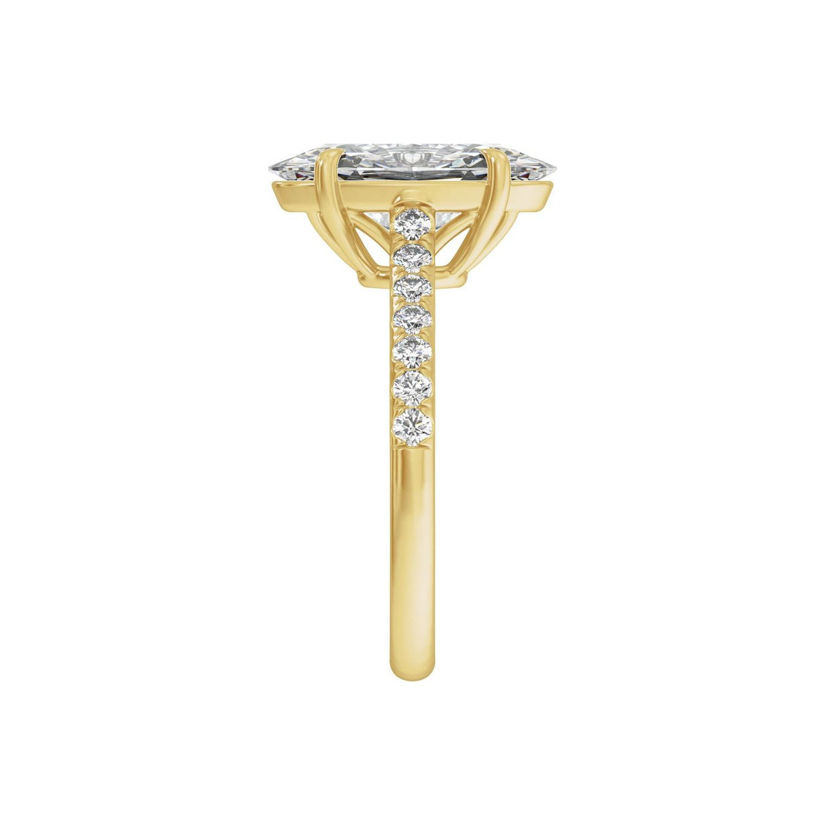 9.8x4.9 mm Oval 1 1/3 CTW Lab-Grown Diamond Engagement Ring