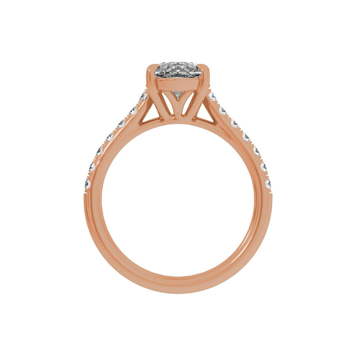 9.8x4.9 mm Oval 1 1/3 CTW Lab-Grown Diamond Engagement Ring