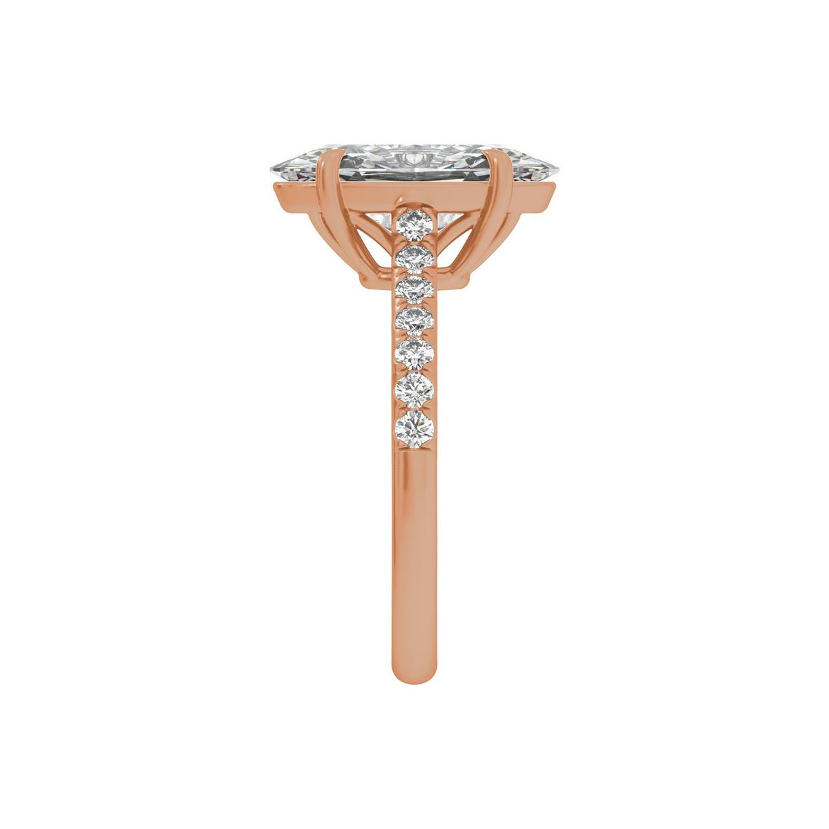 9.8x4.9 mm Oval 1 1/3 CTW Lab-Grown Diamond Engagement Ring