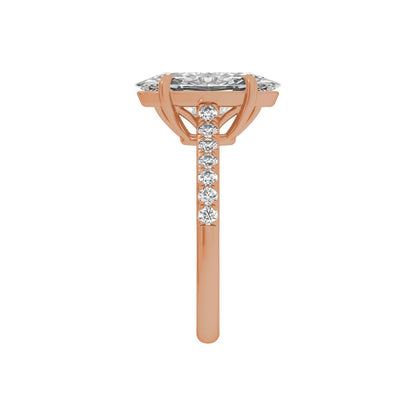 9.8x4.9 mm Oval 1 1/3 CTW Lab-Grown Diamond Engagement Ring
