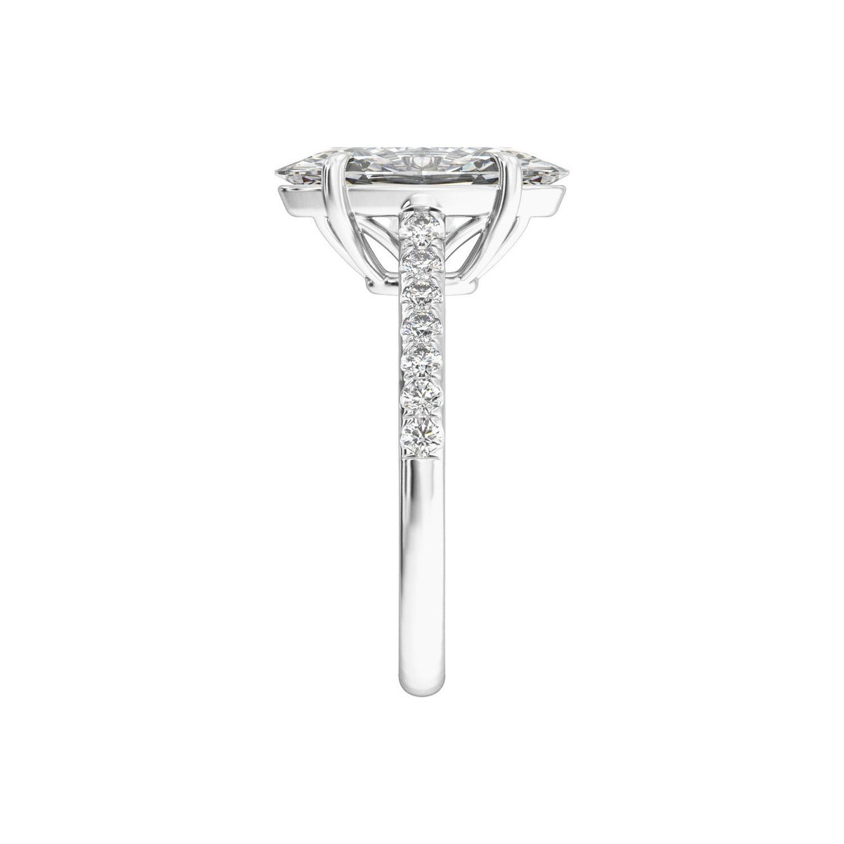 12.1x6.05 mm Oval 2 1/3 CTW Lab-Grown Diamond Engagement Ring