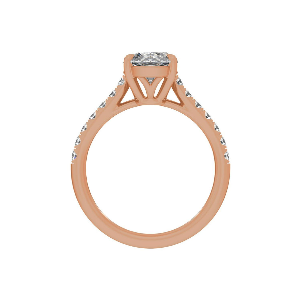12.1x6.05 mm Oval 2 1/3 CTW Lab-Grown Diamond Engagement Ring