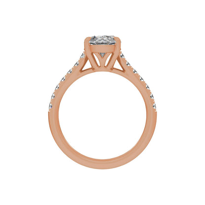 12.1x6.05 mm Oval 2 1/3 CTW Lab-Grown Diamond Engagement Ring